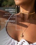 Purelei® 18K Gold Sun Necklace - Adjustable Waterproof