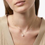 Gold Moonstone Pendant Necklace - Unique Women’s Gift