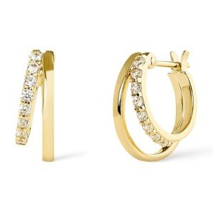Ana Luisa 14K Gold Double Hoop Earrings