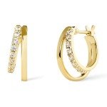 Ana Luisa 14K Gold Double Hoop Earrings