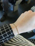 Dainty Gold Plated Adjustable Bracelet for Women