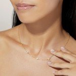 Rowena Flower Necklace - 14K Gold Plated Chain
