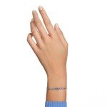 Swarovski Emily Rhodium-Plated Blue Bracelet