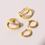 Ana Luisa 14K Gold Double Hoop Earrings
