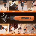 Ashfly 8V Cordless Rotary Tool Kit with 74Pcs Accessories