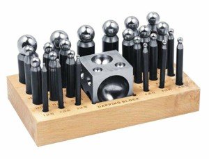 26-Piece Dapping Kit for Jewelry Forming