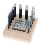 14-Piece Dapping Set with Wooden Base