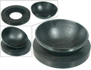 8" Cast Iron Bowl and Pad Chasing Set