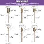 20-Piece Diamond Burr Bits for Stone Carving