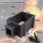 Black Cast Iron Flask Mold Holder Set