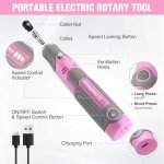 WORKPRO Pink Cordless Rotary Tool Kit with 71 Accessories