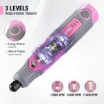WORKPRO Pink Cordless Rotary Tool Kit with 71 Accessories
