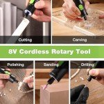 WORKPRO 8V Cordless Rotary Tool with 117 Accessories
