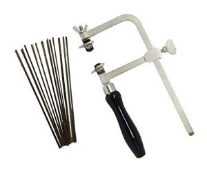 German Jewelers Saw Frame with 144 Assorted Blades
