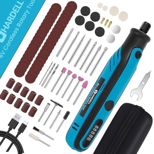 HARDELL Mini Cordless Rotary Tool with 86 Accessories