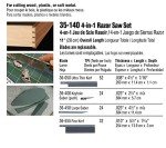 Zona 35-140 4-in-1 Saw Set with Blades