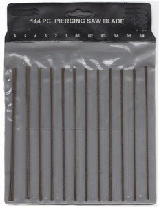144 Assorted Jeweler's Saw Blades - 12 Sizes