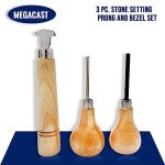 Stone Setting Tool Set: Prong Pusher & Bezel Roller