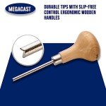 Stone Setting Tool Set: Prong Pusher & Bezel Roller