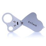 EnTeck Dual Lens LED Jewelry Magnifier Loupe
