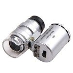 KINGMAS 60x LED Jewelry Microscope Magnifier Loupe