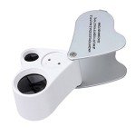 EnTeck Dual Lens LED Jewelry Magnifier Loupe