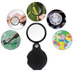 KINGMAS 60x LED Jewelry Microscope Magnifier Loupe