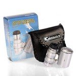 KINGMAS 60x LED Jewelry Microscope Magnifier Loupe