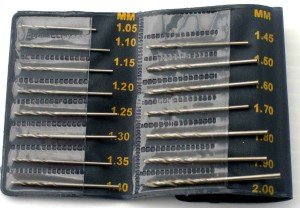 15-Piece HSS Steel Carbide Drill Bit Set