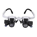 LED Magnifying Glasses with Adjustable 8X to 23X Zoom