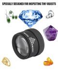 30X Portable Pocket Magnifier for Jewelry & Gems