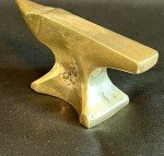 Vintage Brass Jeweler's Bench Anvil - 285g