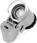 50X Handheld Pocket Magnifier with UV and LED Light