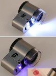 50X Handheld Pocket Magnifier with UV and LED Light