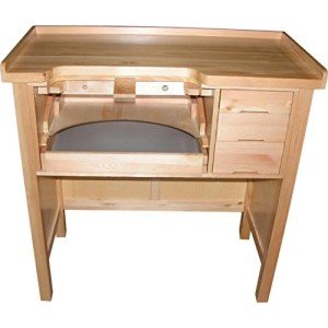 Heavy-Duty Solid Wood Jewelers Workbench
