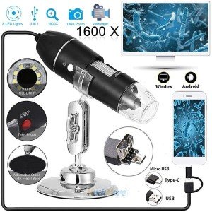 1600X Digital Coin & Jewelry Microscope with LEDs