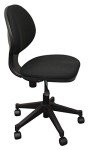 Adjustable Height Black Swivel Chair for Jewelers