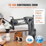 Versatile Jewelry Microscope with Spring Bracket Light