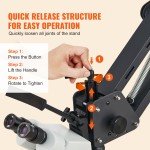 Versatile Jewelry Microscope with Spring Bracket Light