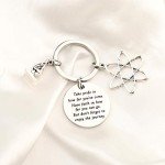 Science Keychain for Chemistry and Biology Lovers
