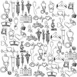 100g Antique Silver Medical Charms for Jewelry Making