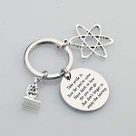 Science Keychain for Chemistry and Biology Lovers