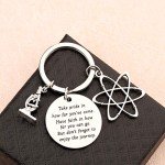 Science Keychain for Chemistry and Biology Lovers