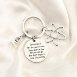 Science Keychain for Chemistry and Biology Lovers