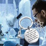 Science Keychain for Chemistry and Biology Lovers