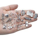 100g Antique Silver Medical Charms for Jewelry Making