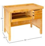 Noble Solid Wood Jewelry Making Workbench with Drawers