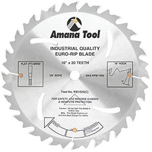Amana Tool RB1020 Euro Rip Blade 10" 20T