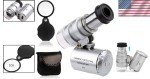60x Portable Microscope with LED Light for Jewelry