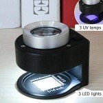 Bysameyee 30X Handheld Jewelers Loupe with Light